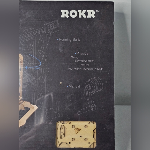 ROKR Magic Crash Lift Coaster LG503 3D Wooden Puzzle Model Kit Marbles Balls New - Picture 2 of 5